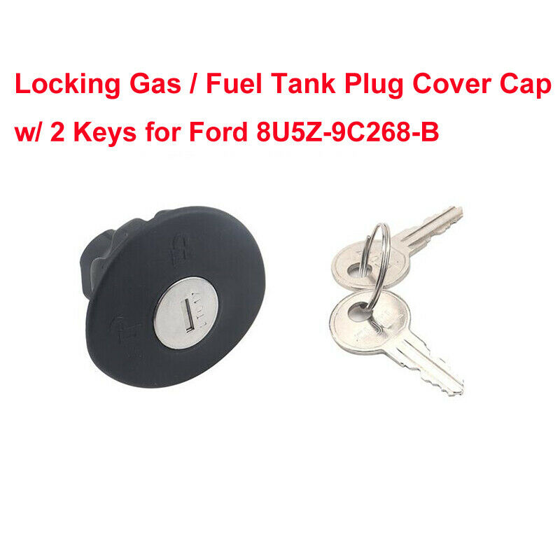 Newest Locking Gas / Fuel Tank Plug Cover Cap with  2 Keys Ford 8U5Z-9C268-B