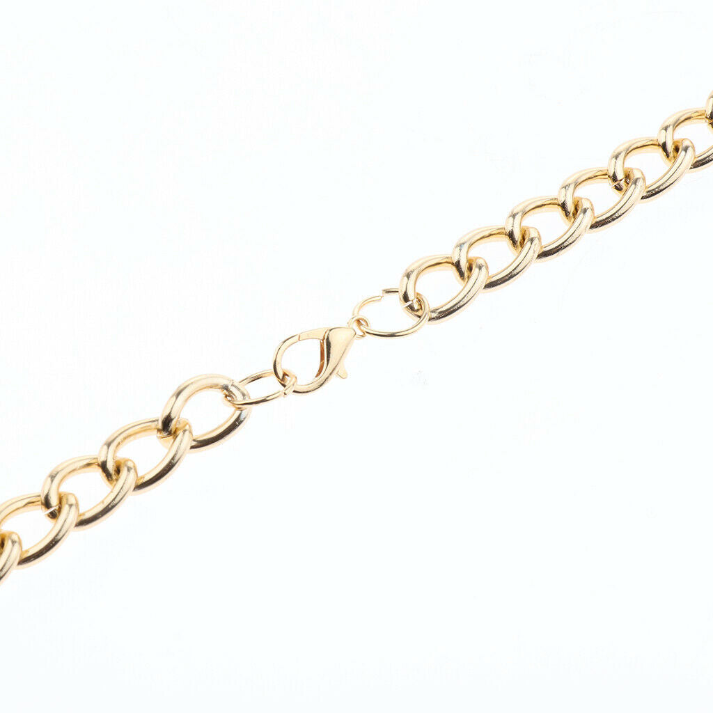 Simple Necklace Punk Link Chain Golden Sexy for Bar Party 90CM S
