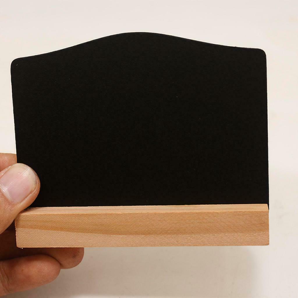 Set of 4 Wooden Frame Blackboard Memo Whiteboard  Removable Chalkboard