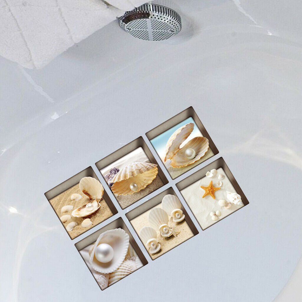 12pcs Non-Slip Bathtub Stickers Safety Adhesive Anti-Slip Appliques for Bath Tub