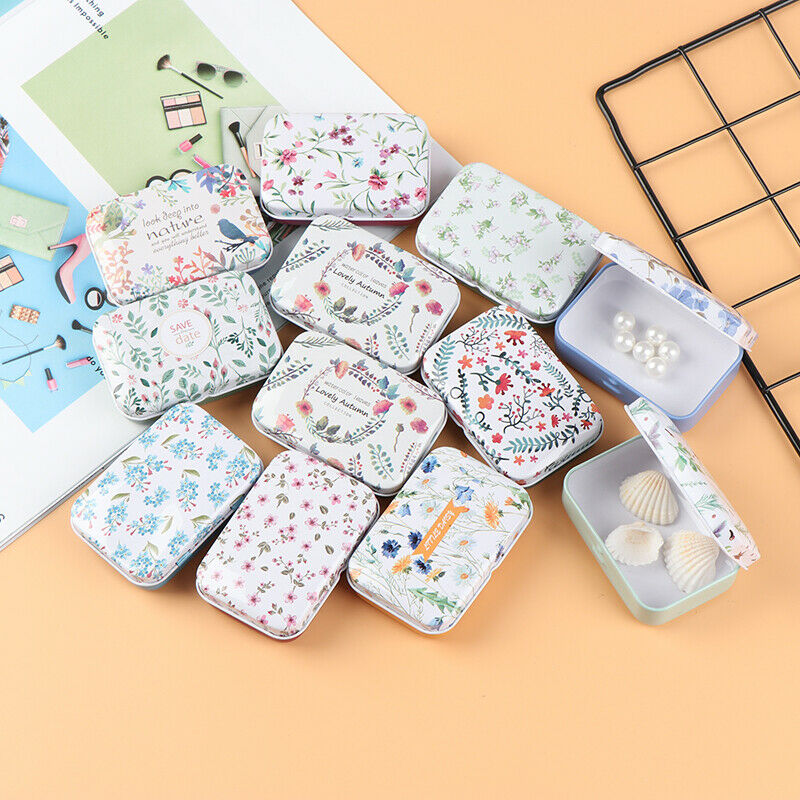 Floral Tea Candy Portable Travel Mini Sealed Candies Pills Box Storage Or.l8