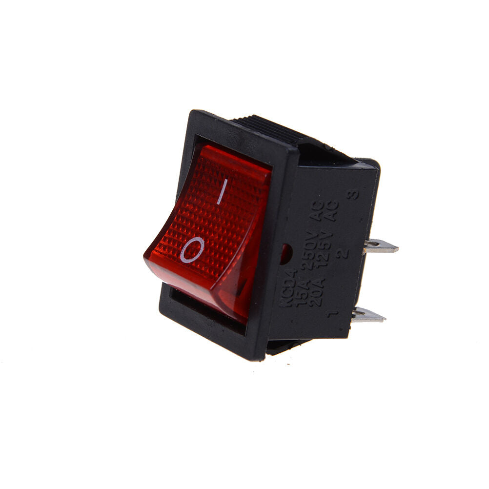 2x/Lot Red 4 Pin Light On/off Boat Button Switch 250V 15A Y1