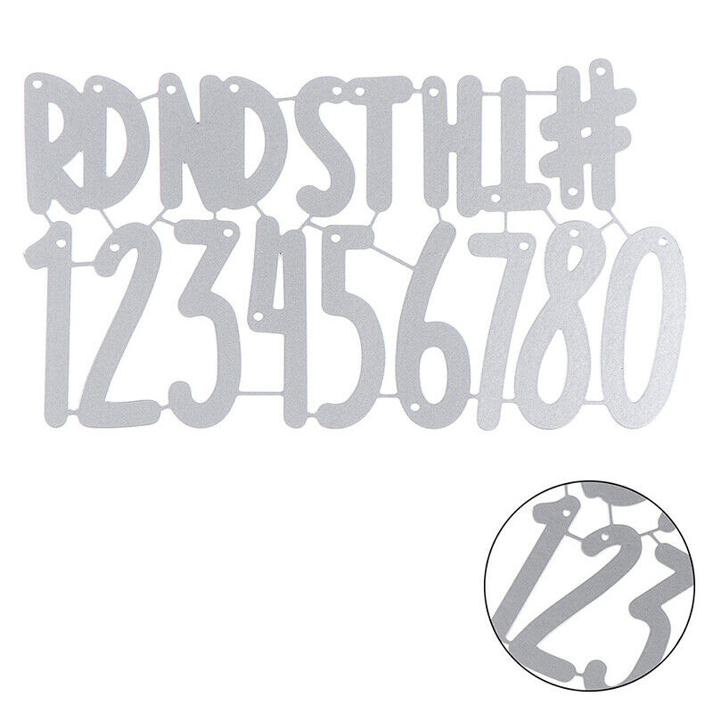 Digital Set Die Cut Numeral Metal Cutting Dies Stencil Scrapbooking Embos.l8