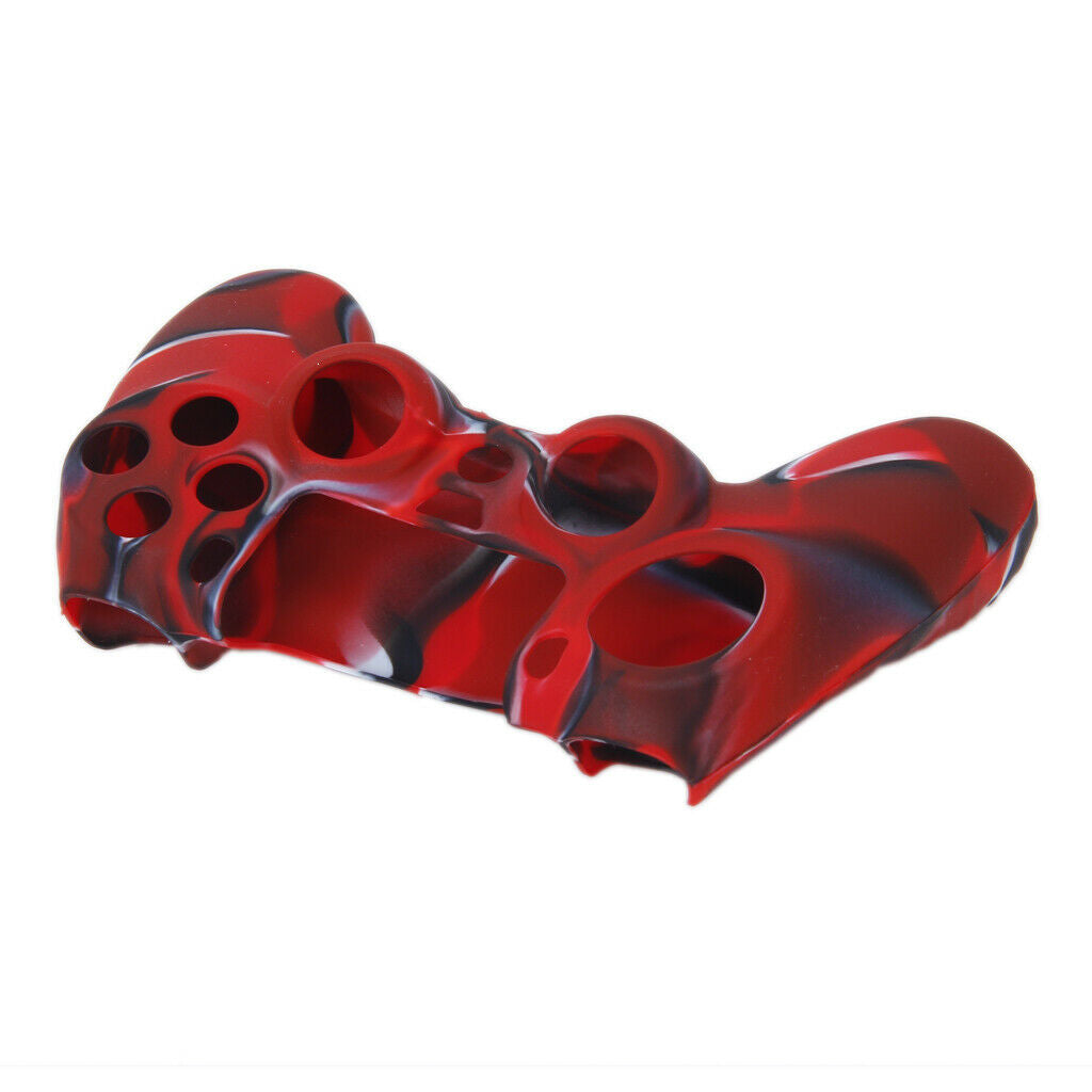 Camo Silicone Skin Cover & Pair Joystick Thumbstick for PS4 Controller
