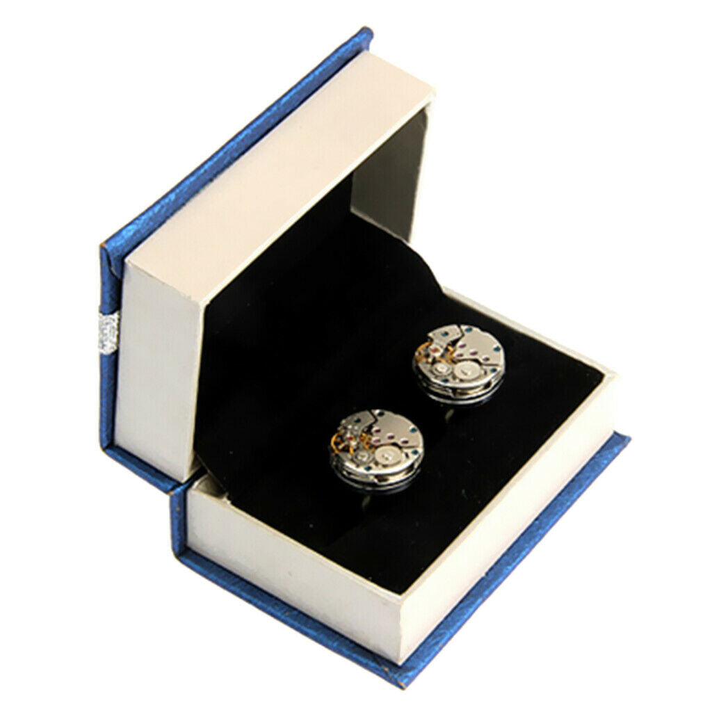 Exquisite Cardboard Velvet Cuff Links Ring Holder for Wedding Engagement