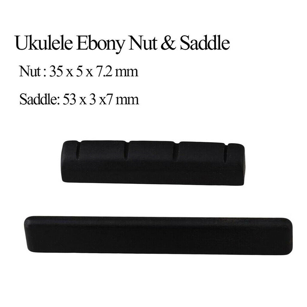 Ukulele Bridge Saddle Guitar String Saddle And Nut for 4 String Ukuleles