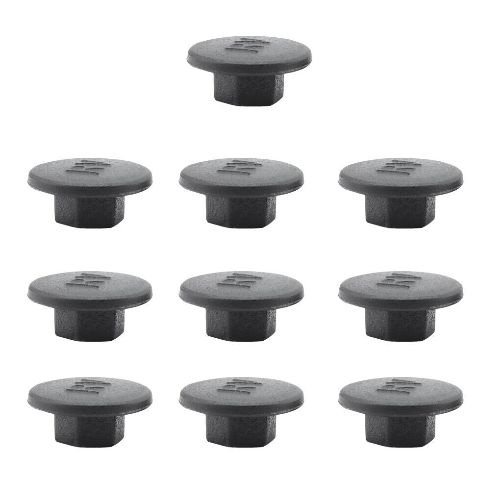 10pcs Hex Socket Allen Bolt Screw Hexagon Head Hedset   Protector M6 Black