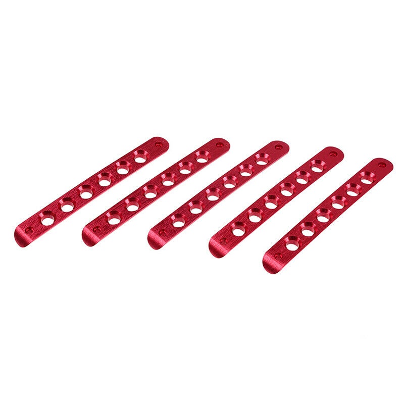5X Aluminum Door Grab Handle Trim (Red) For Jeep Wrangler JK 2007-2017
