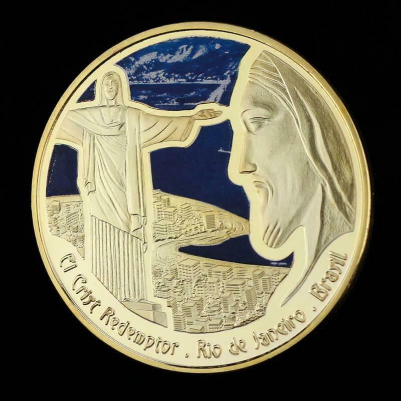 Christ The Redeemer Brazilian Rio Jesus Commemorative Coin Christianity Gift