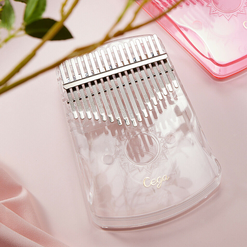 Clear 17-Key Kalimba Mbira Thumb Piano Musical Gift Hobbyists Party Clear