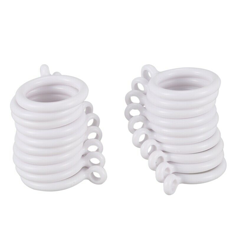 20X White 25Mm Inner Plastic Curtain s W8V8V8