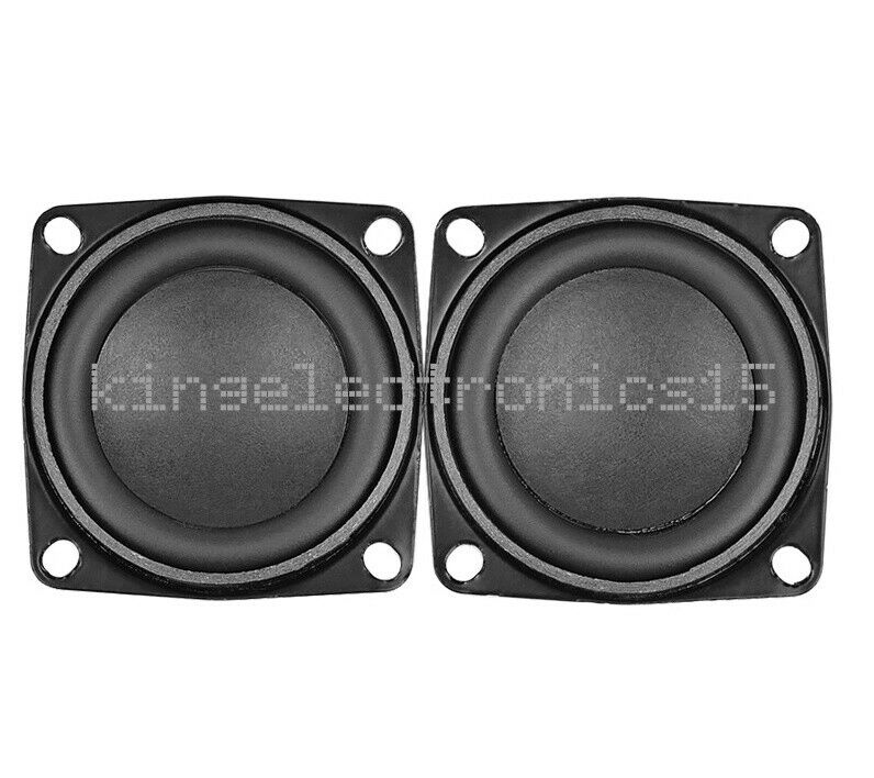 2Pcs 53MM 10W 4Ohm Audio Speaker Full Range Speakers Bass Multimedia Loudspeaker