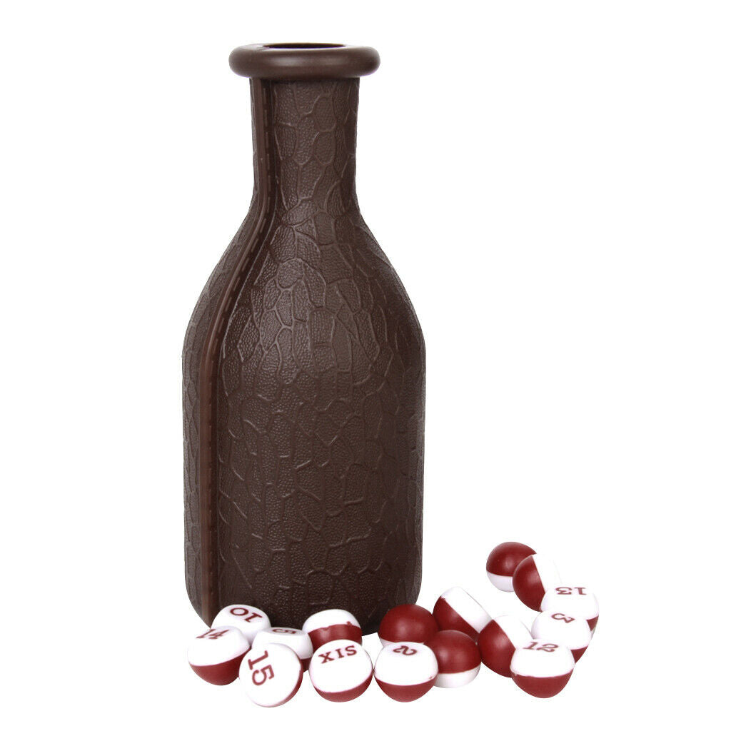 6X Professional Shaker Bottle & 16 Numbered Counting Balls for Kelly Pool