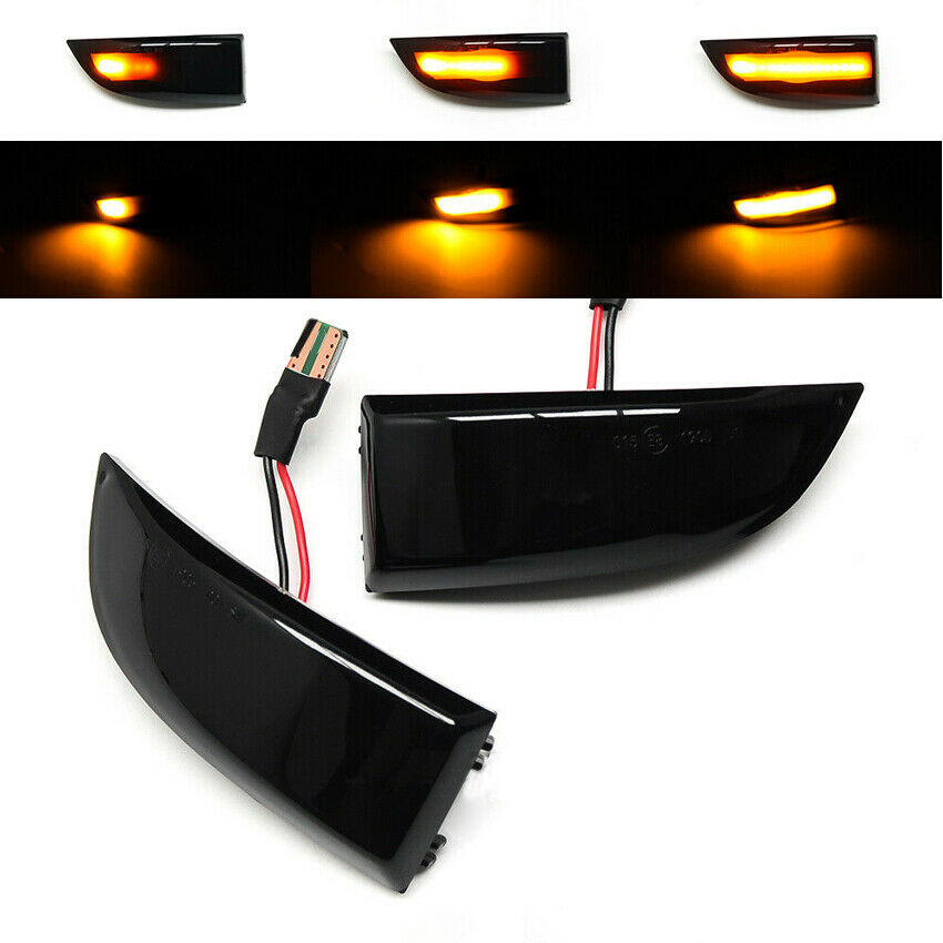 2x Rearview Mirror Light Turn Signal Fit For Renault Grand Scenic Megane MK3