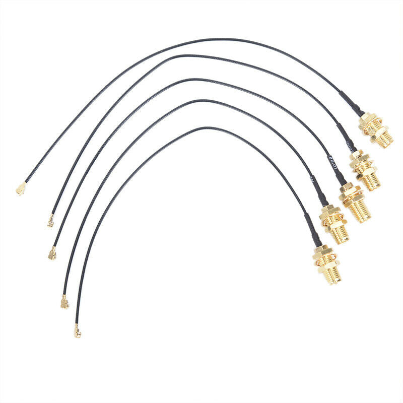 5pcs IPX to RP-SMA Female UFL to RP SMA Connector WiFi Antenna Pigtail Ca.l8