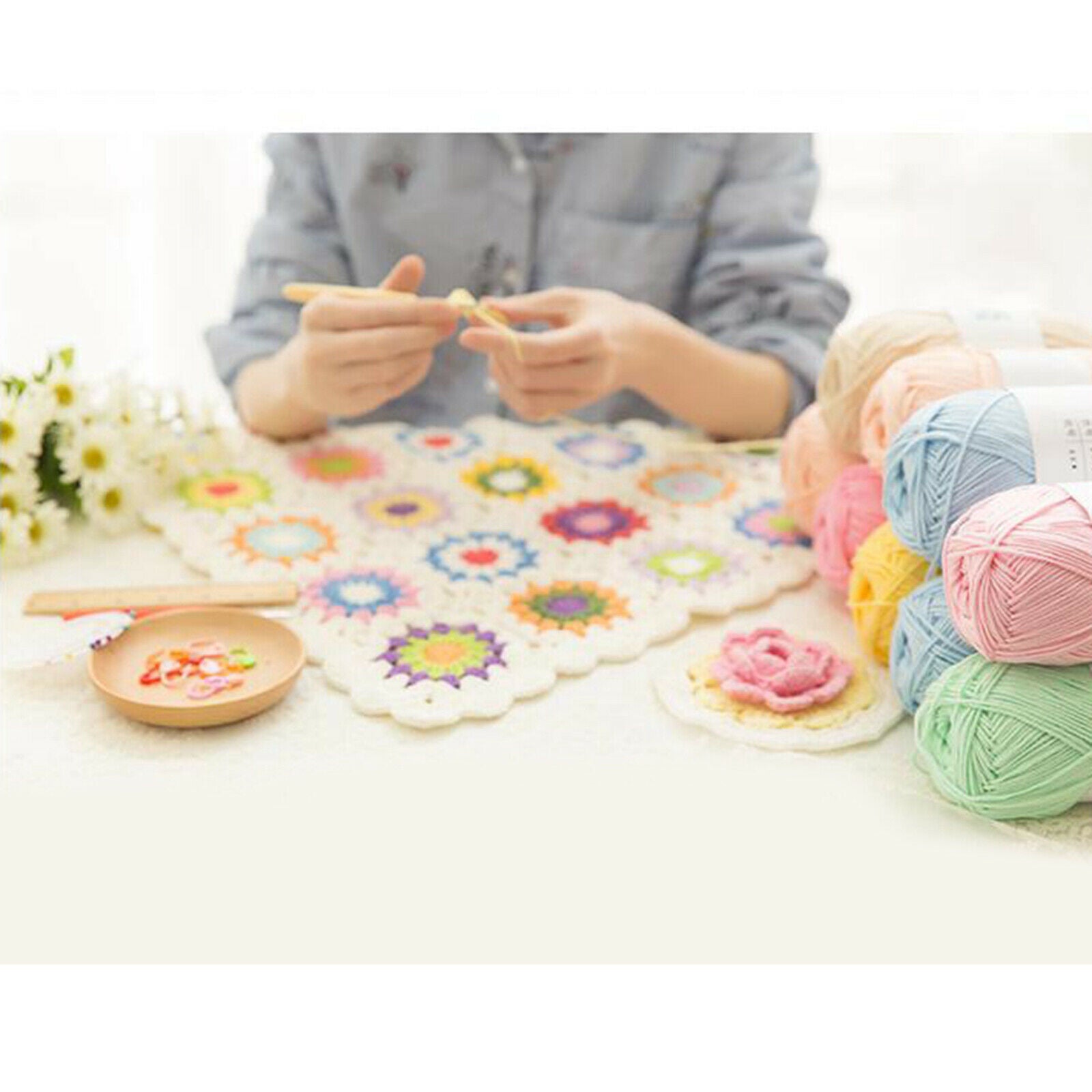 20Pcs Square Rectangle Plastic Canvas Sheets Kit for Embroidery Cross Stitch