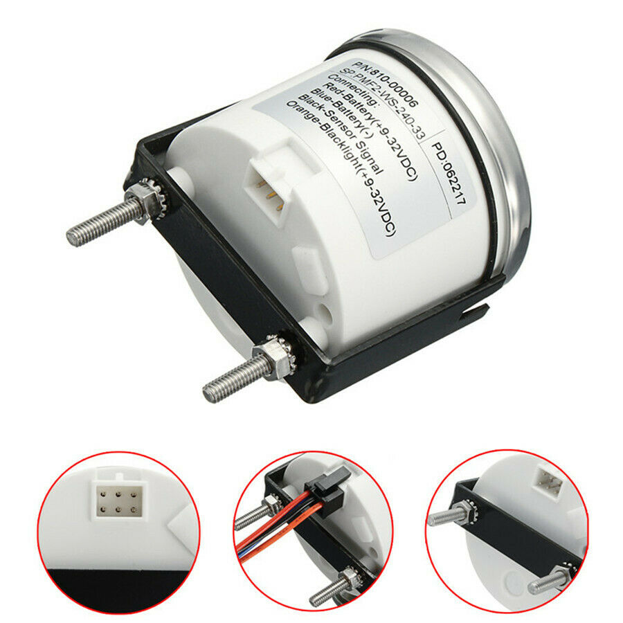 2'' 52mm Car Universal Fuel Level Gauge Meter Tank Indicator 240-33 Ohms