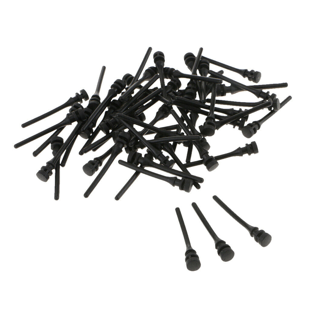 20pcs PC Fans Coolers Silicone Rubber Screws Pin Rivet Brackets, Black