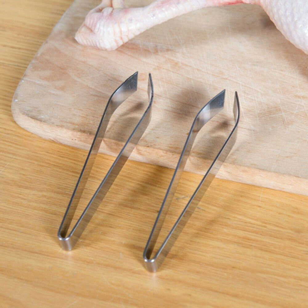 Kitchen Fish Bone Pig Hair Tweezers Remover Pincer Puller Pliers Stainless Steel