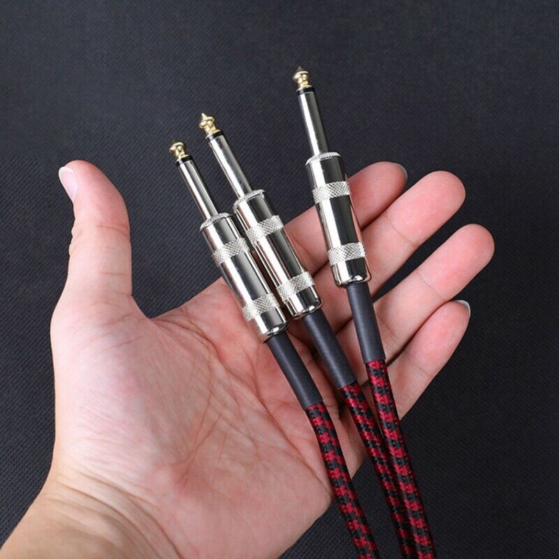 Guitar Audio Cable Connecting Line Electric Guitar Bass Piano Keyboard Drum I5B8