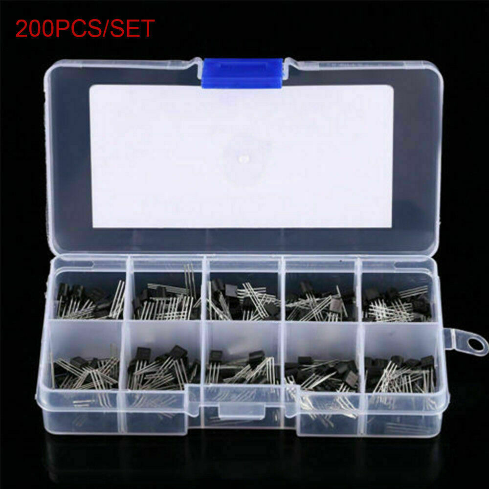 Top10Values x20 200pcs Npn Pnp Puissance Transistor Kit Assortiment BoÃ®te BC337