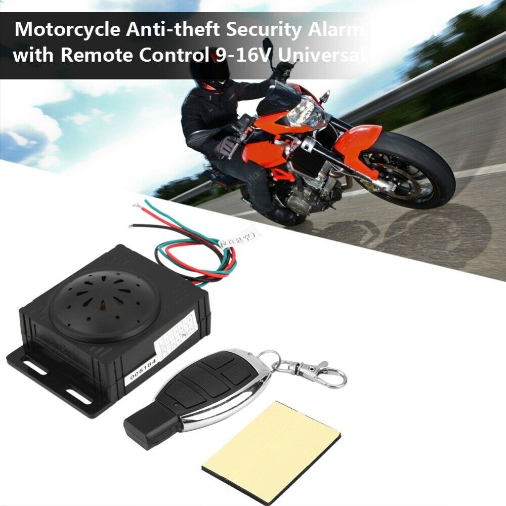 9-16V Universal Motorcycle Alarm System Anti-theft Security Start Control Remote