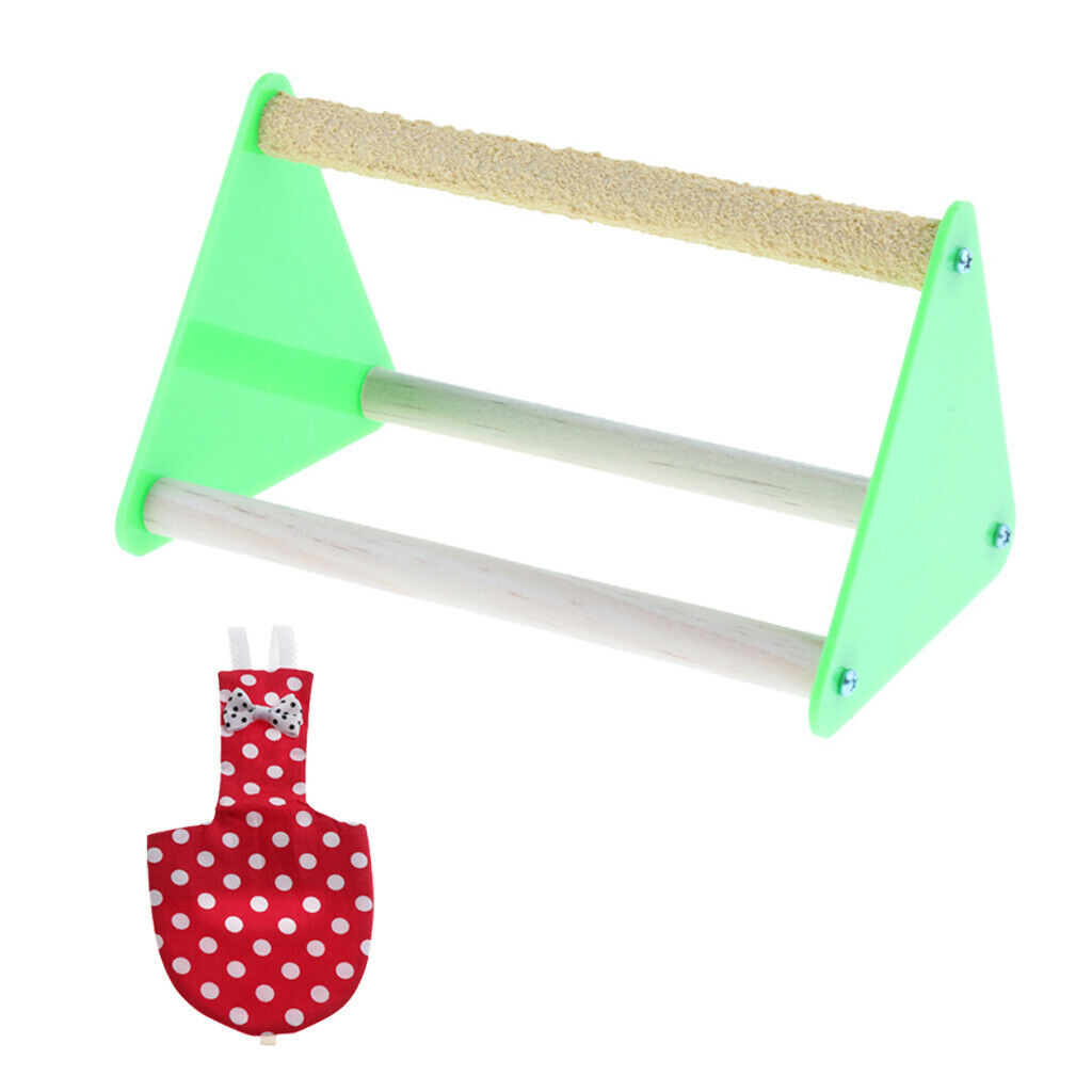 Parrot Wooden Exercise Play Toys Pet Cloth Diaper Suitable for Birds Parrots
