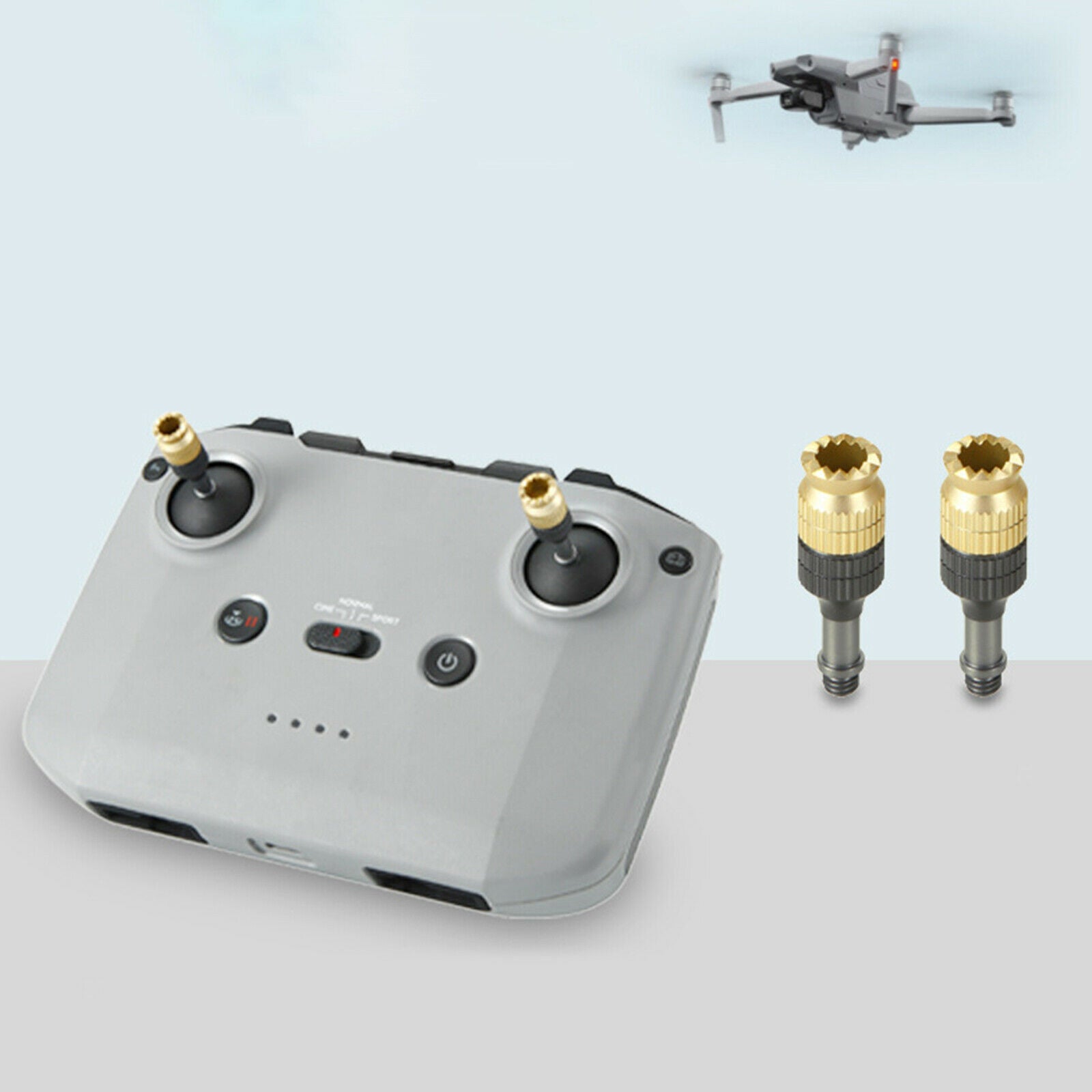 1Pair Joysticks Lengthen Stick Increase with Storage Case for DJI Drone