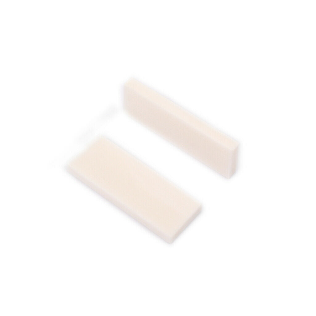 5x Uncut String Bridge Nuts Without Slot in Bone White for