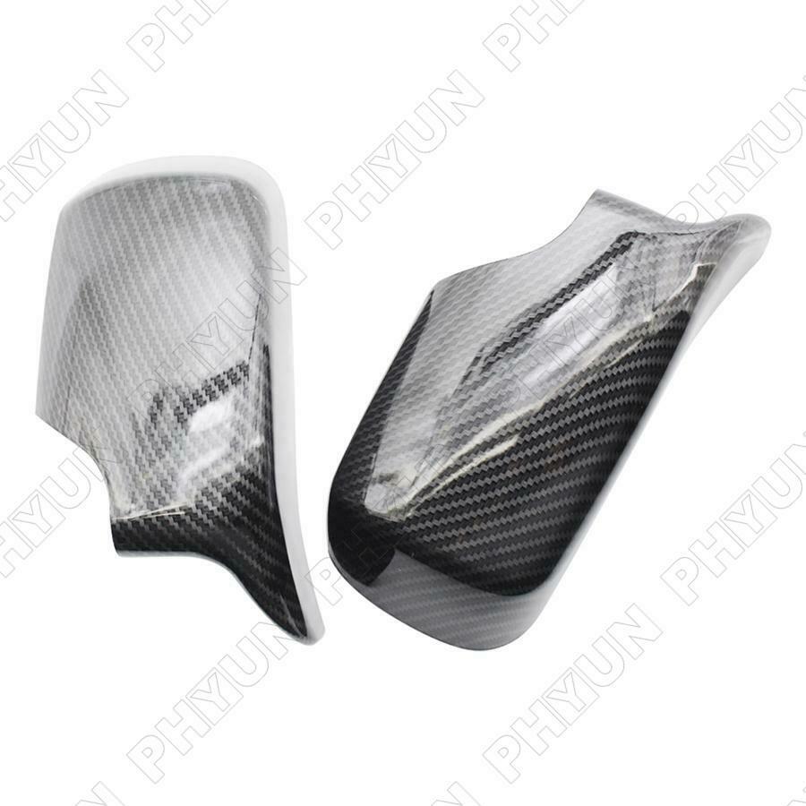 For 1998-05 BMW E46 Hatchback Sedan Touring Side Mirror Covers Carbon Fiber Look