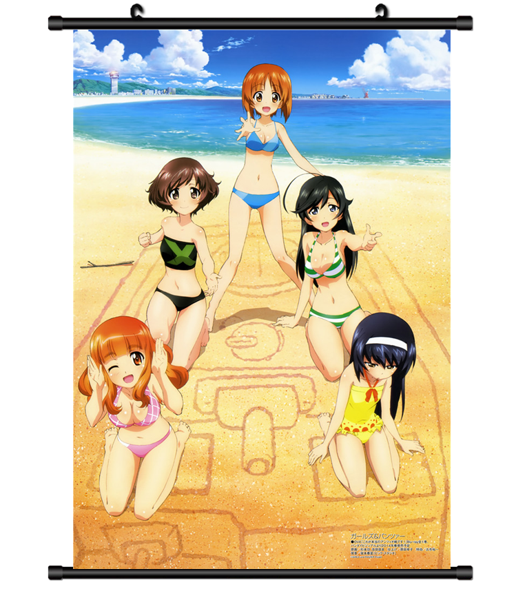 3909 Anime GIRLS und PANZER Anglerfish Team wall Poster Scroll