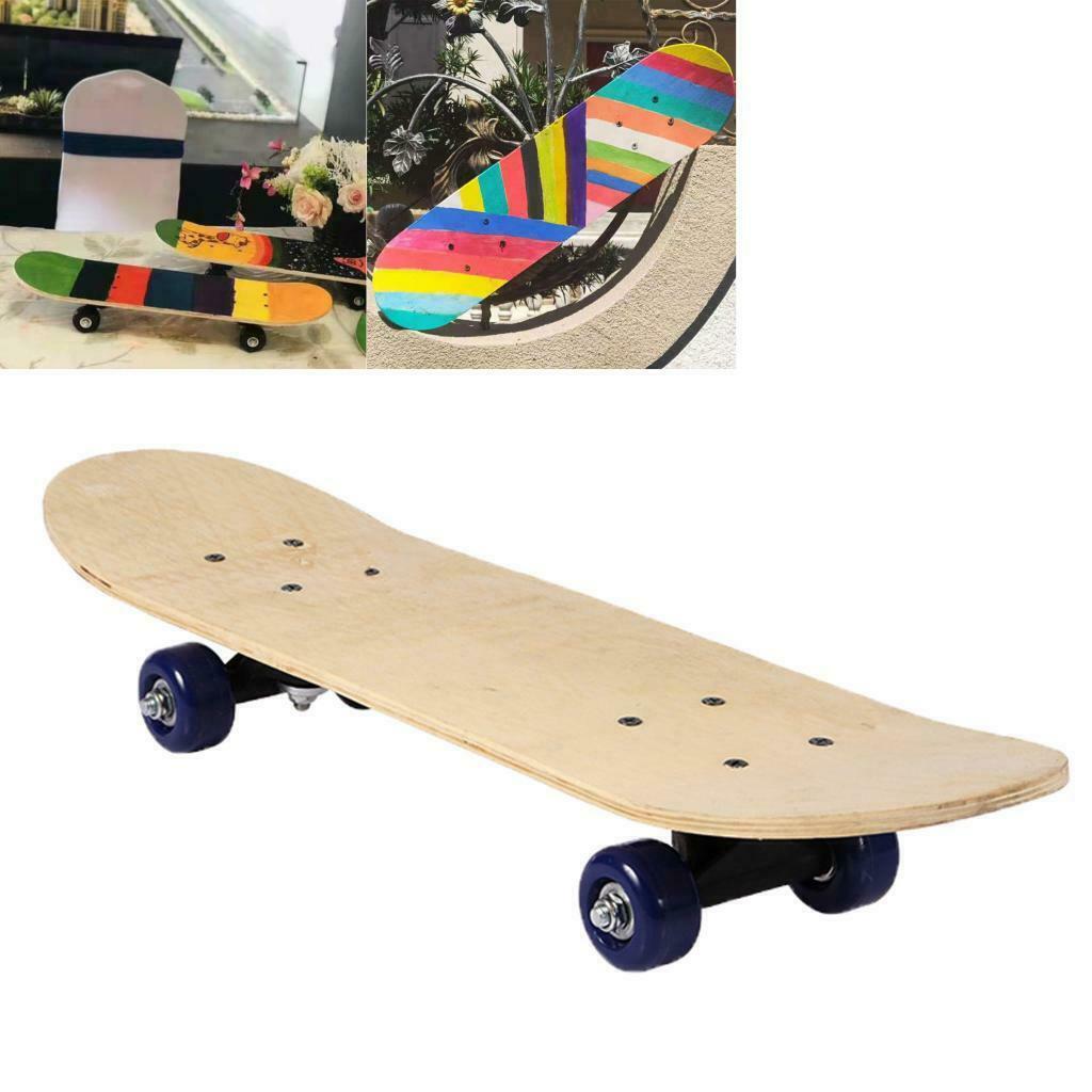 Kids Skateboards Complete 24Inch Cruiser Blank Decks Pro Skateboard for Painting