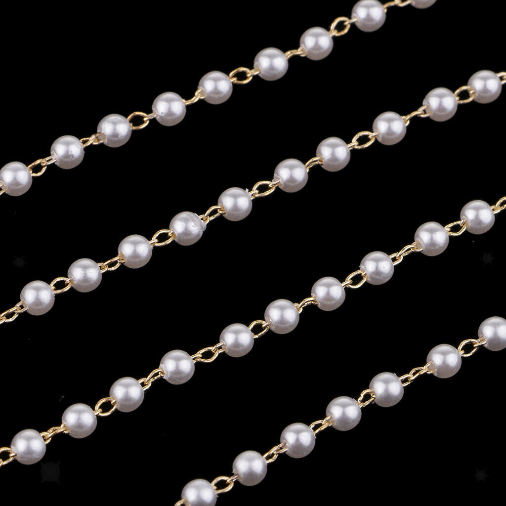 1 meter 3mm bead ribbon rhinestone ribbon to sew on for jewelry craft bag