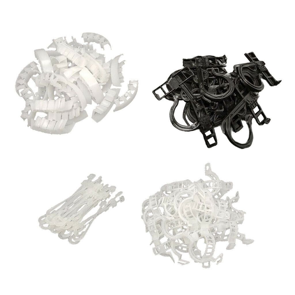 100x Greenhouse Trellising Kits Vine Tomatoes Trellis Clips Hanging Clamps