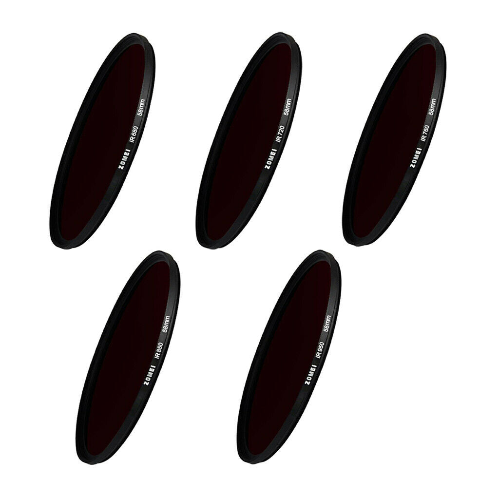 Zomei 58mm 680/720/760/850/950NM Infrared X-RAY IR Filter for Cameras  950nm