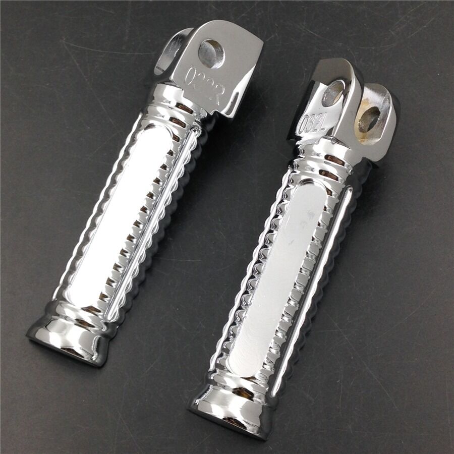 M.Front Foot pegs for Yamaha YZF 600R R6 R6S R1 FZ6 FZ Fazer XJR 1300 Chromed