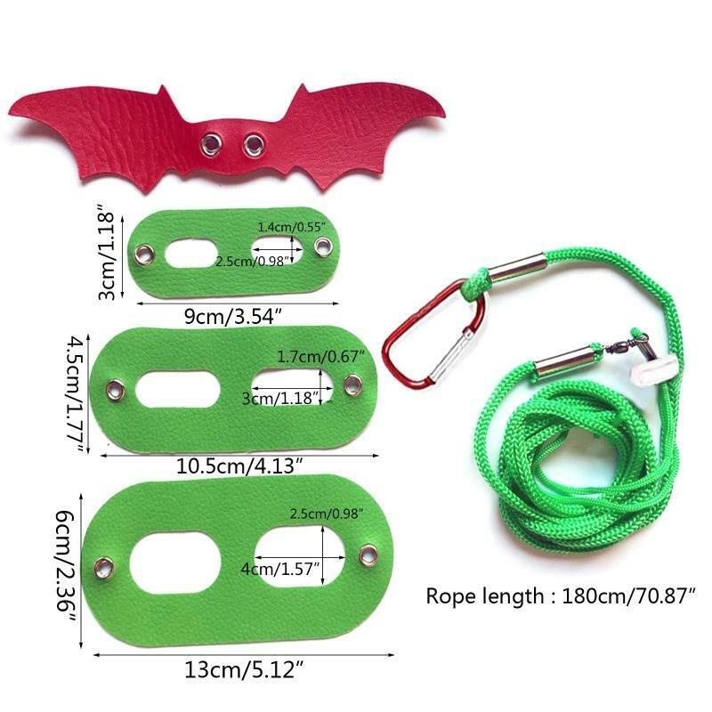 Adjustable Lizard Leash Harness Set Christmas Bearded Dragon Leather Costume