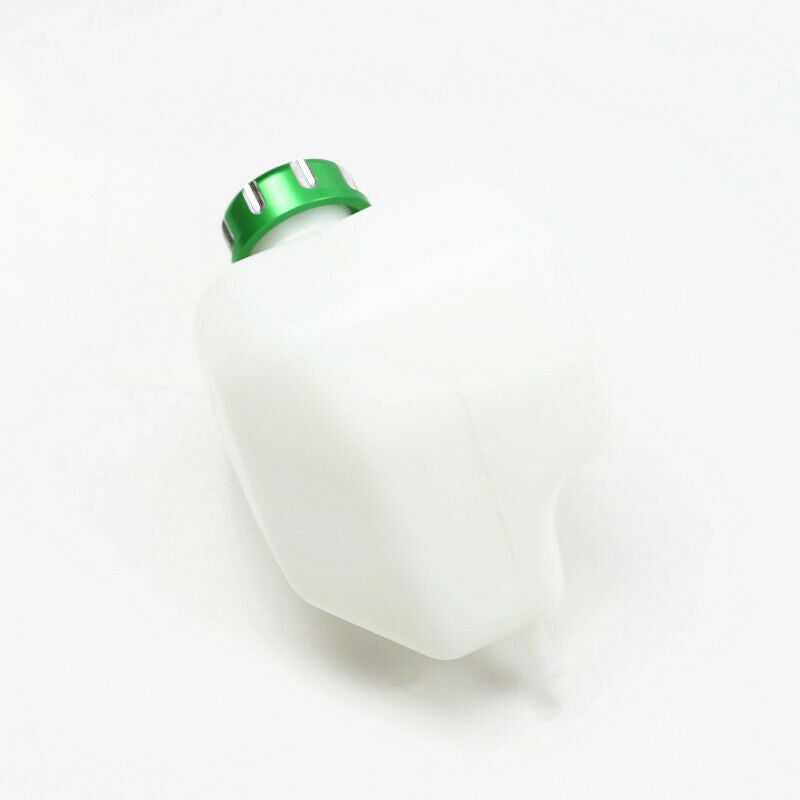 Green Lid ABS Plastic Coolant Reservoir Tank Radiator For Kawasaki KLX250 08-15