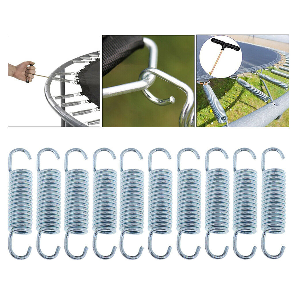2X 10x Solid Trampoline Springs Replacement 10/11.6/14/16.5/8.8cm Spring 8.8cm