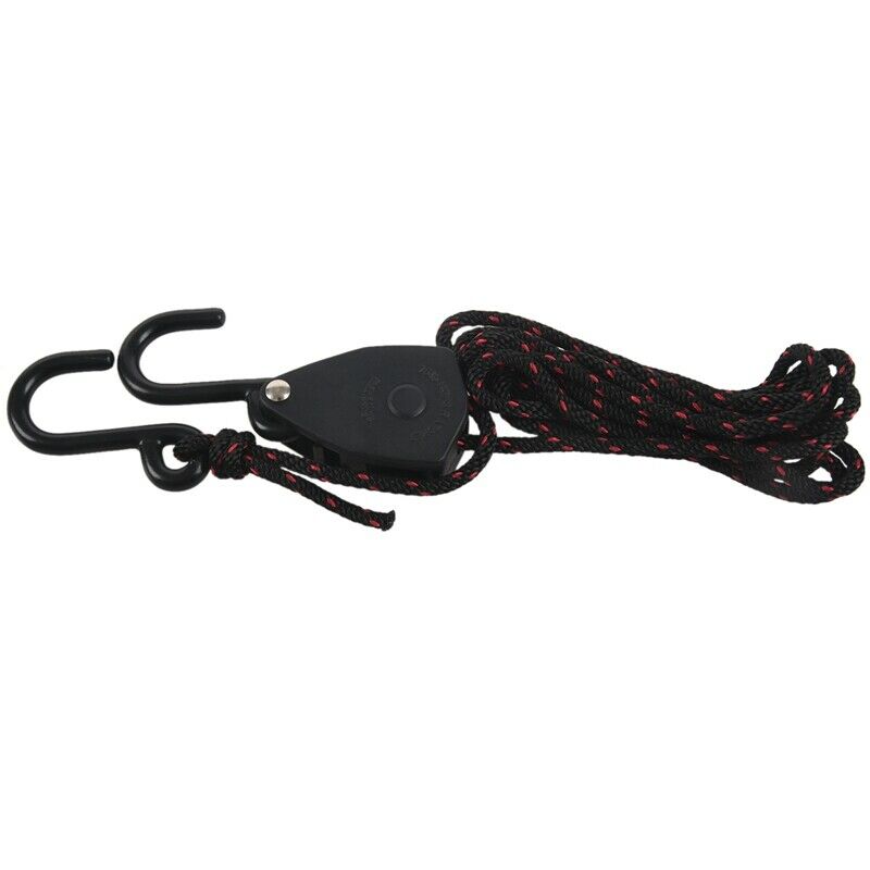 2 PCS Pulley Ratchets Kayak and Canoe Boat Bow and Stern Rope Lock Tie Down StB5