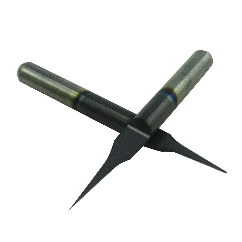 5pcs TIN TiAIN Coated Carbide PCB Engraving CNC Bit Router Tool 10 Degree 0.1mm