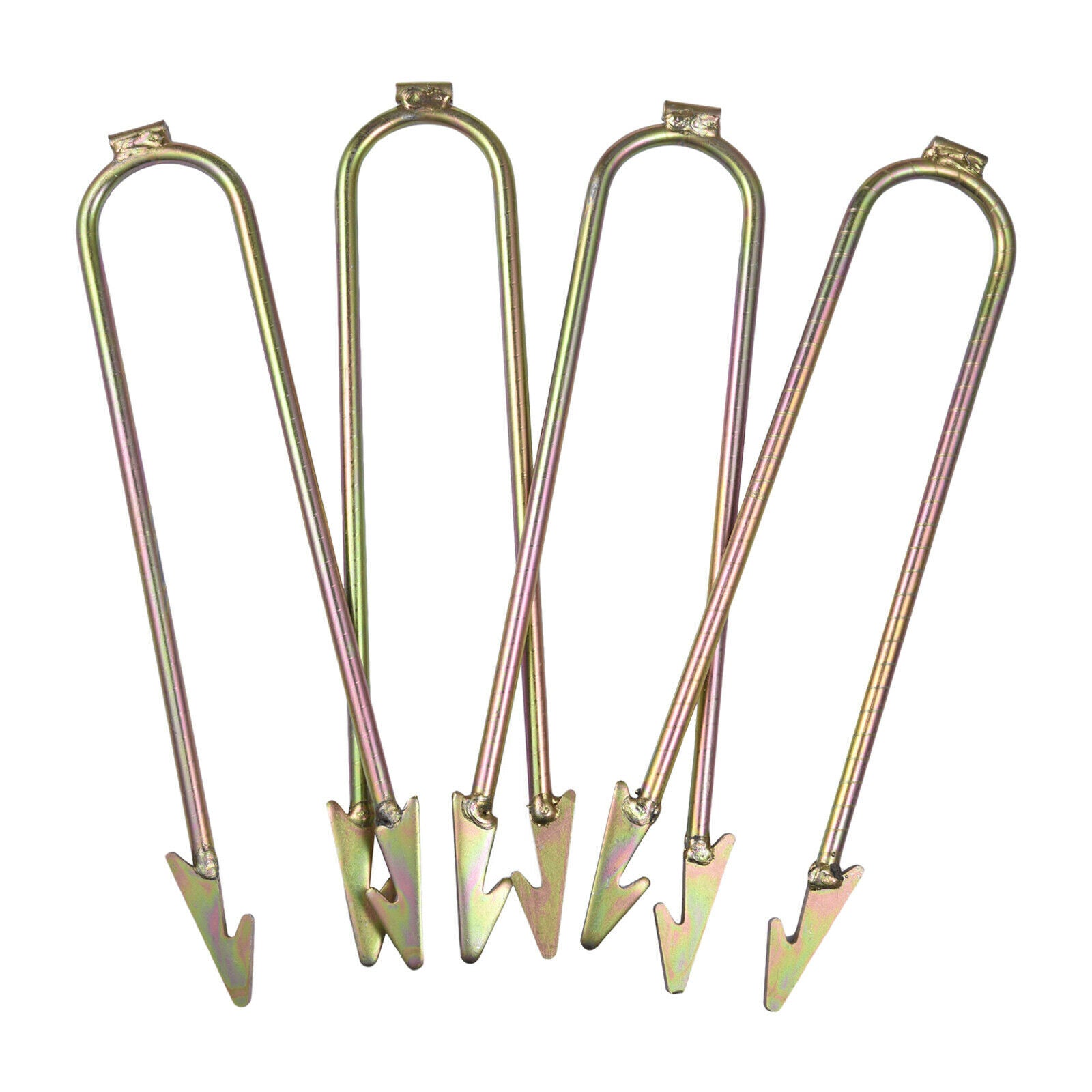 Set of 4 Wind Stakes Ground Anchors Kit for Trampolines Heavy-Duty Durable