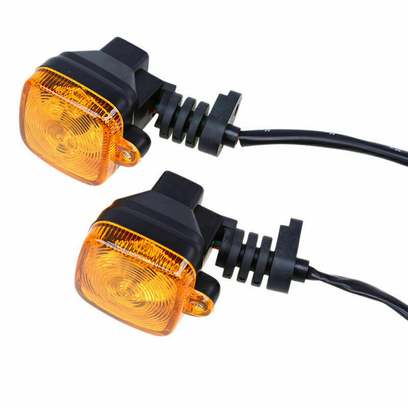 Amber Motorbike Motocross Scooter 12V Turn Signal Indicators Light Blinker Lamp