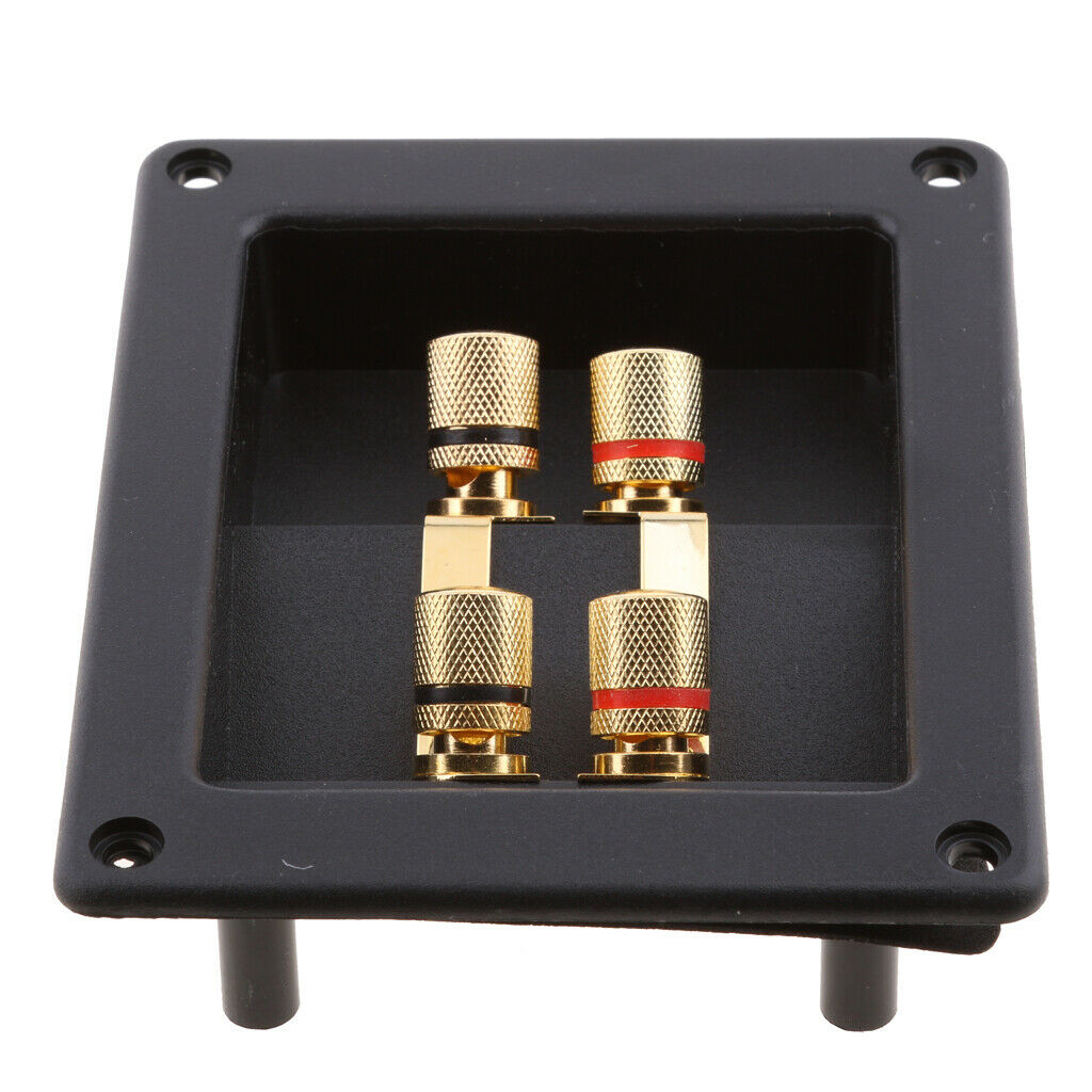 DIY 4-Way Home Car Speaker Stereo Screw Cup Connectors Subwoofer Plugs Jack