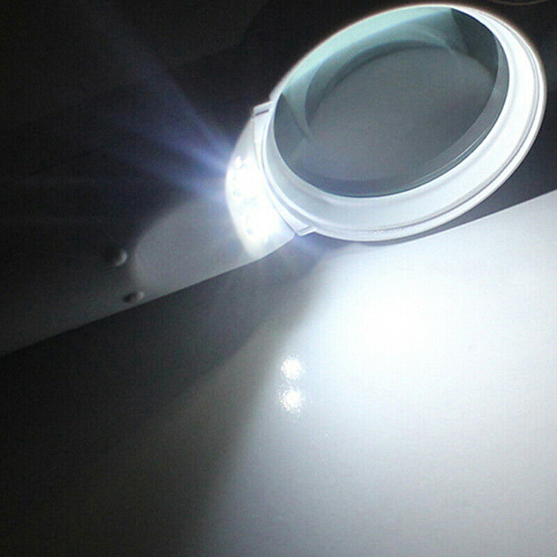 15X tHndheld Glass Loupe 2 LED Jewelry Magnifier Magnifying Glass repa tHSJCA