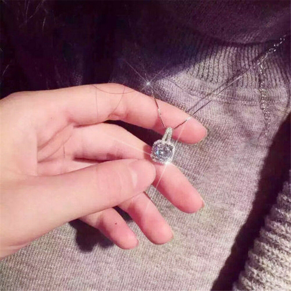 Fashion Crystal Charm Pendant Jewelry Chain Chunky Statement Choker Necklace US