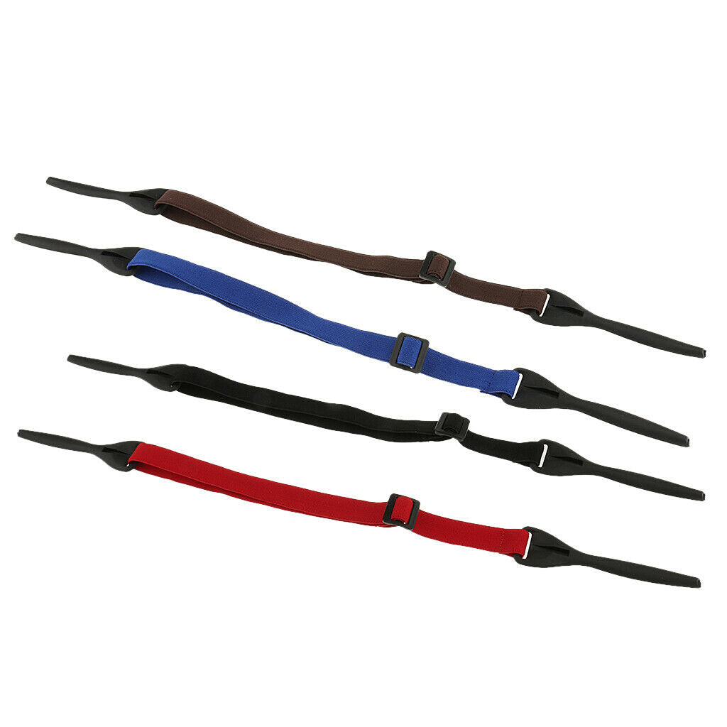 4 Piece Adjustable Sports Eyeglasses Sunglasses Glasses Strap Neck Cord Rope