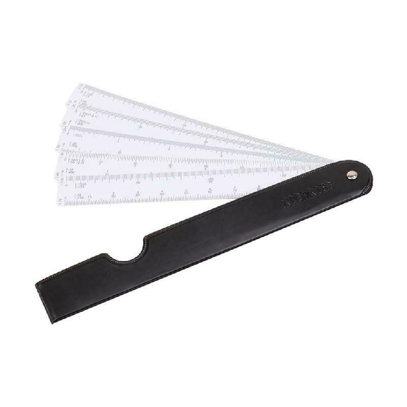 Fan Shape Architects Scale Ruler For Graphics Design Multi Ratio Measure Scale