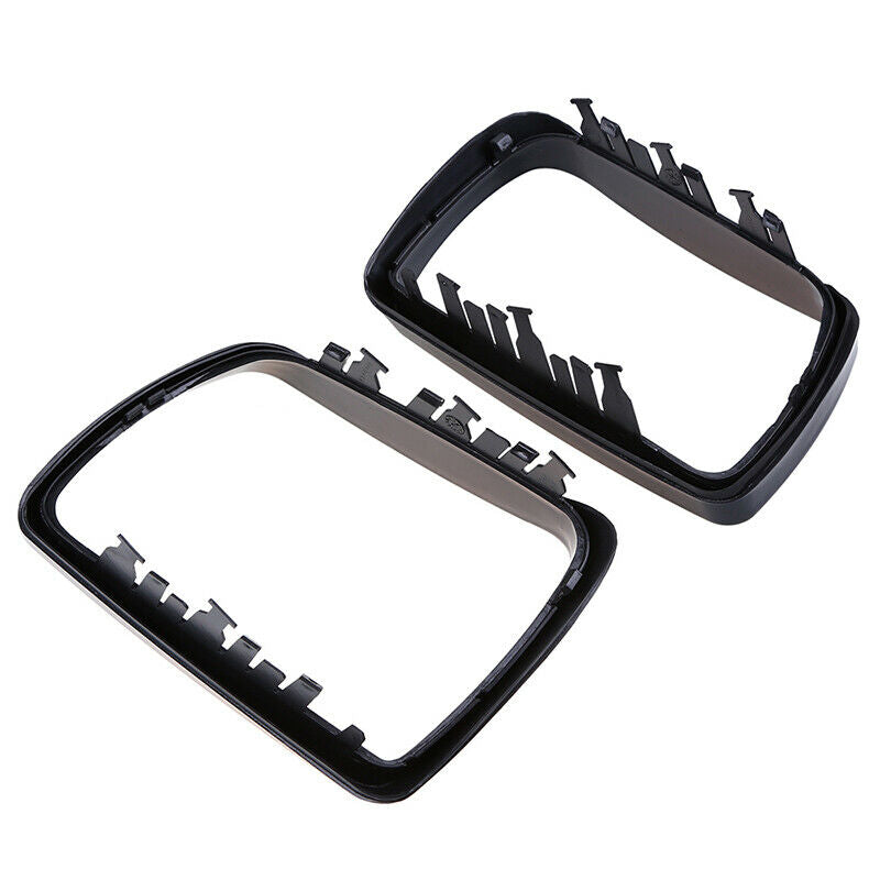2x Right+Left Side Mirror Cover Cap Trim Ring For BMW E53 X5 1999-2006