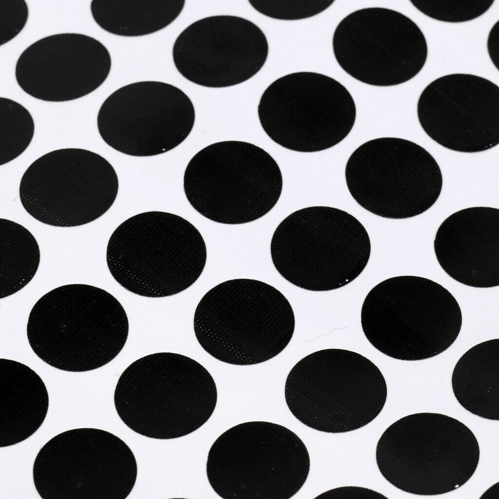 96Pcs/Sheet 1.2cm Black Self Adhesive Pool Table Spot Marking Stickers